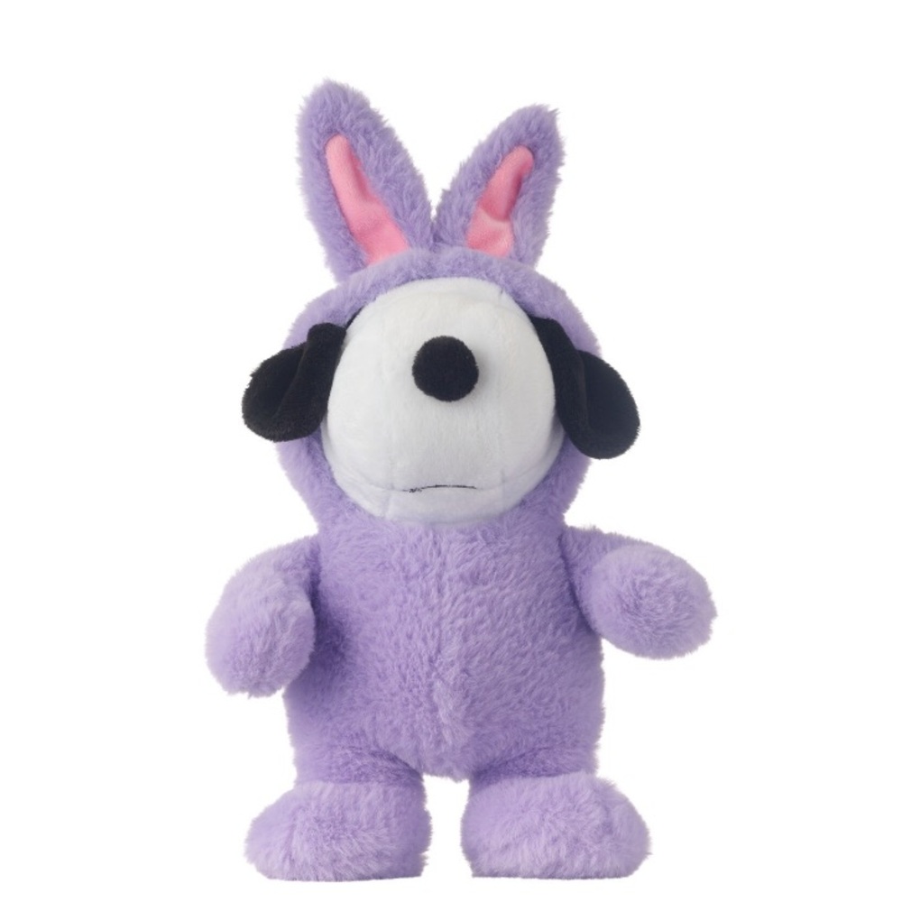SPRING PEANUTS SNOOPY EASTER PURPLE BUNNY OUTFIT SOFT 12" Plush 2025